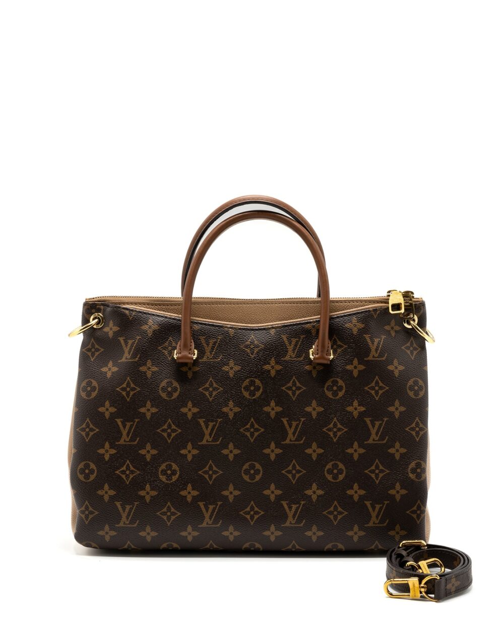 AAA Replica Louis Vuitton LV PALLAS MONOGRAM CANVAS SESAME GHW