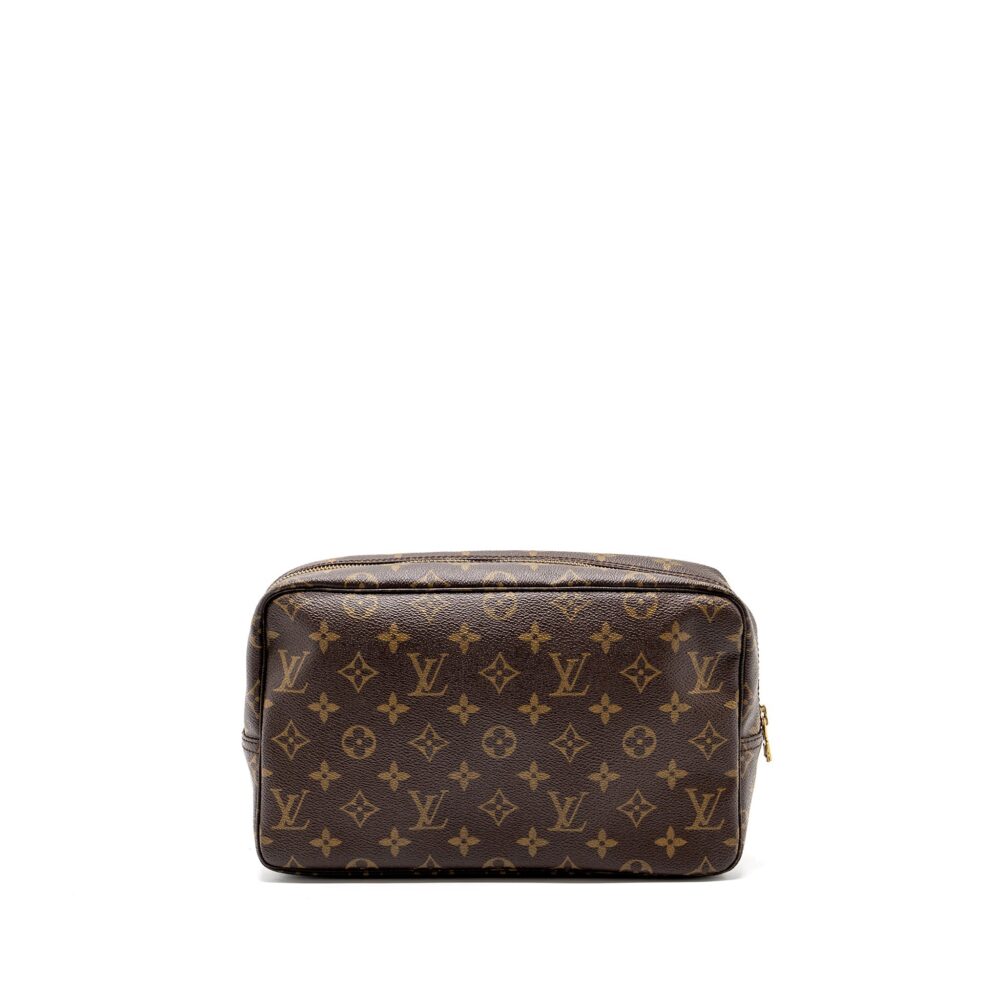 AAA Replica Louis Vuitton LV VINTAGE TROUSSE TOILETTE 28 COSMETIC BAG MONOGRAM CANVAS GHW