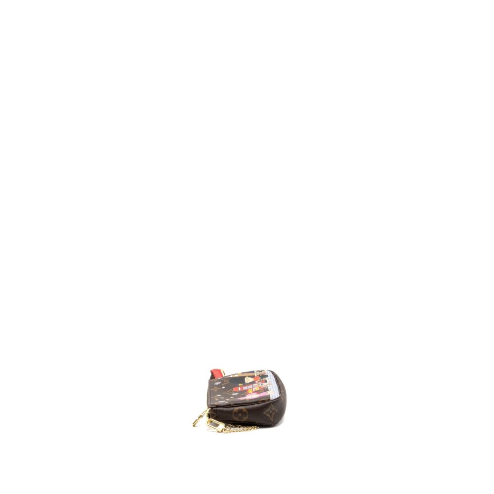 AAA Replica Louis Vuitton LV MINI POCHETTE ACCESSORIES 2021 XMAS LONDON LIMITED EDITION MULTICOLOUR GHW