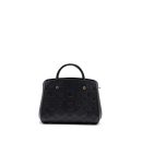 AAA Replica Louis Vuitton LV MONTAIGNE BB MONOGRAM EMPREINTE BLACK GHW