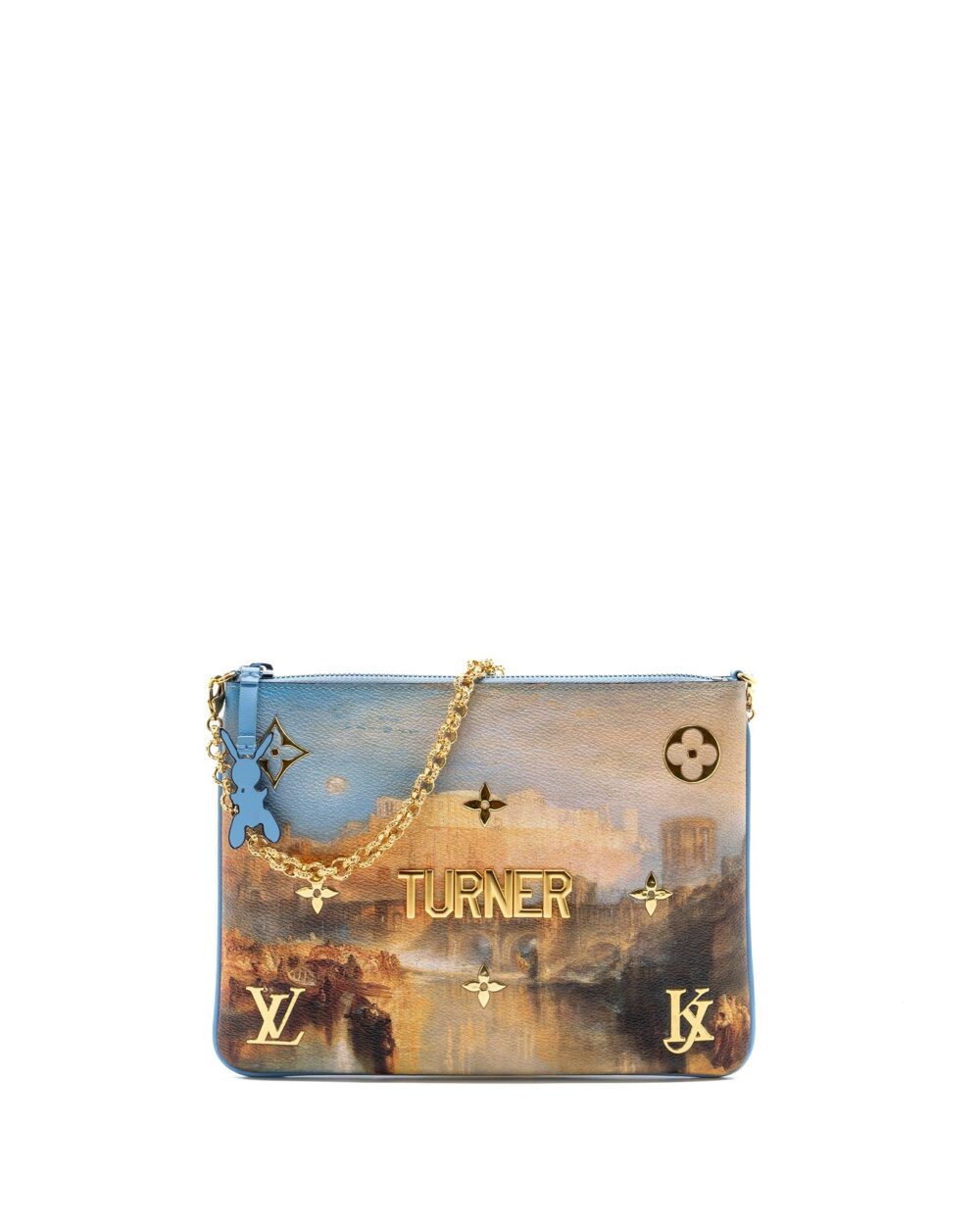 AAA Replica Louis Vuitton LV JEFF KOONS CHAIN POUCH MULTICOLOR GHW