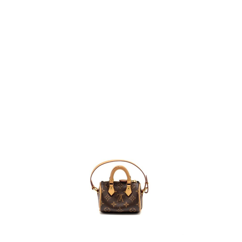 AAA Replica Louis Vuitton LV SPEEDY BAG CHARM MONOGRAM CANVAS GHW