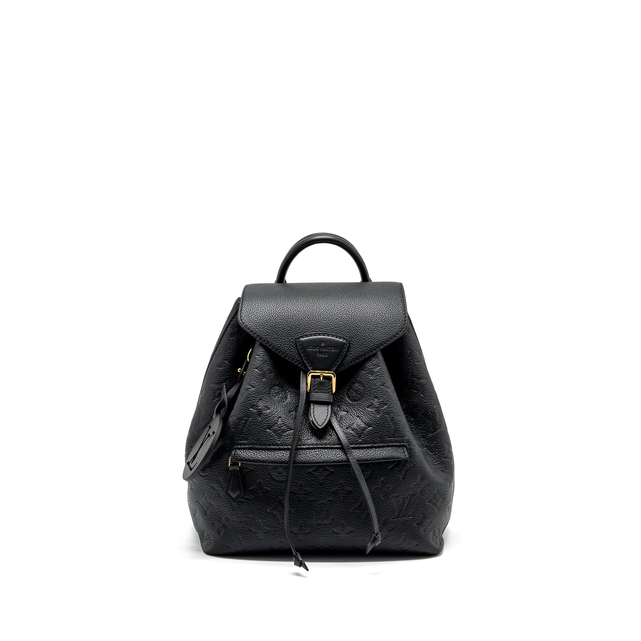 AAA Replica Louis Vuitton LV MONTSOURIS PM BACKPACK MONOGRAM EMPREINTE BLACK GHW