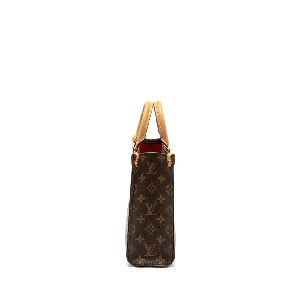 AAA Replica Louis Vuitton LV SAC PLAT BB MONOGRAM CANVAS GHW (NEW VERSION)