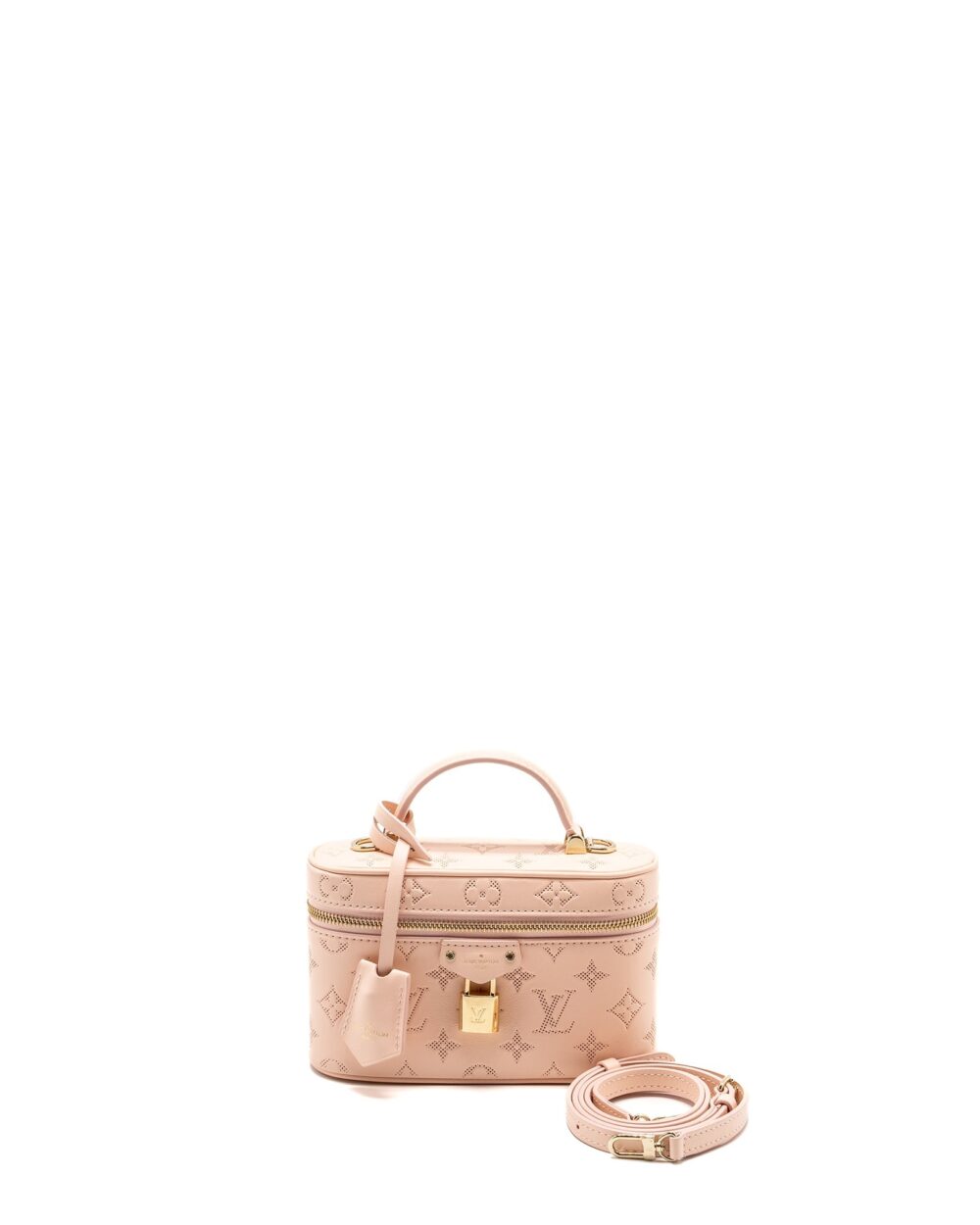 AAA Replica Louis Vuitton LV VANITY POUCH CALFSKIN ROSE JASMIN PINK LGHW
