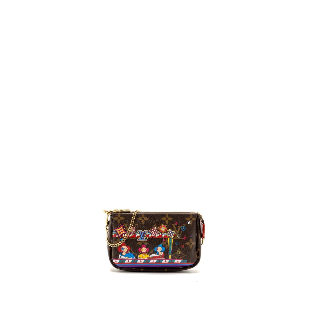 AAA Replica Louis Vuitton LV 2020 MINI POCHETTE 2020 CHRISTMAS ANIMATION BUMPER CARS MONOGRAM CANVAS GHW