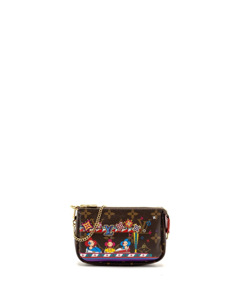 AAA Replica Louis Vuitton LV 2020 MINI POCHETTE 2020 CHRISTMAS ANIMATION BUMPER CARS MONOGRAM CANVAS GHW