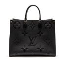 AAA Replica Louis Vuitton LV ONTHEGO GM MONOGRAM EMPREINTE LEATHER BLACK GHW