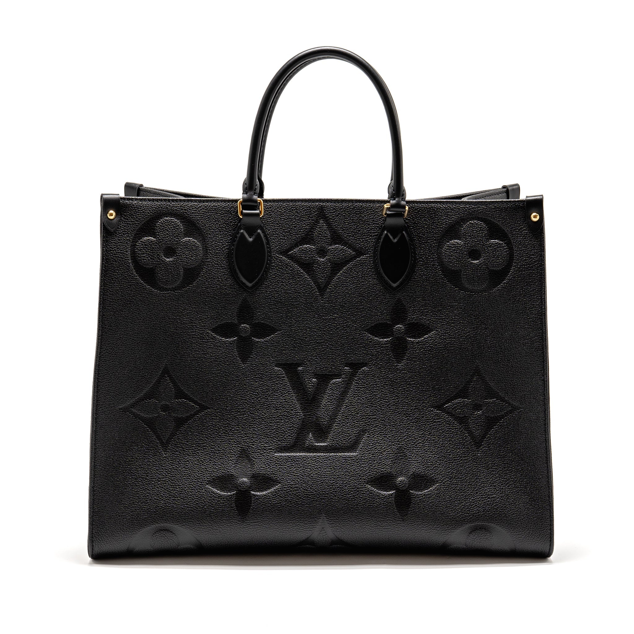 AAA Replica Louis Vuitton LV ONTHEGO GM MONOGRAM EMPREINTE LEATHER BLACK GHW