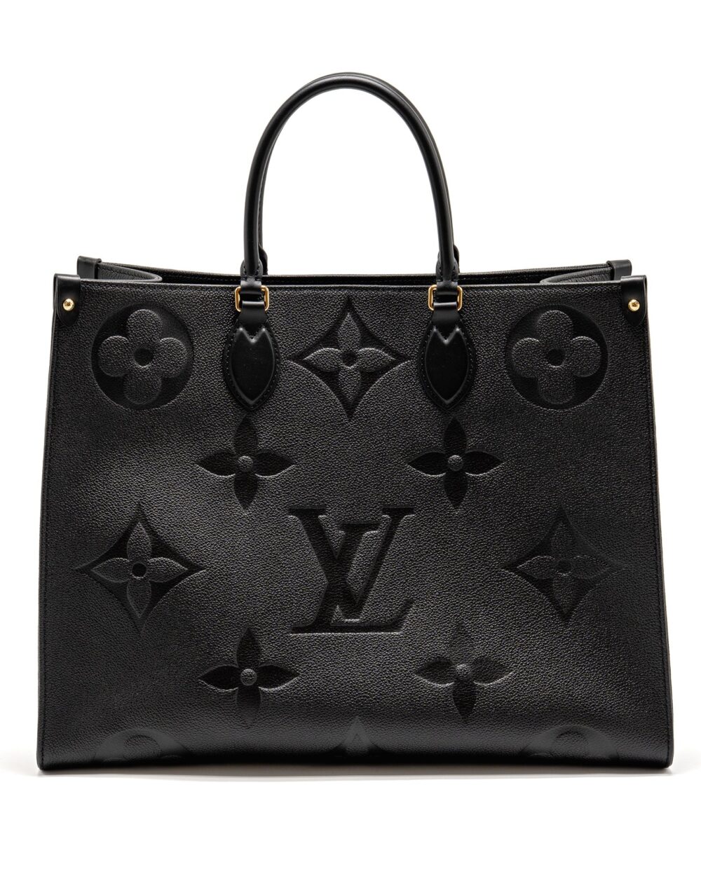 AAA Replica Louis Vuitton LV ONTHEGO GM MONOGRAM EMPREINTE LEATHER BLACK GHW