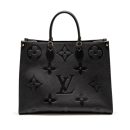 AAA Replica Louis Vuitton LV ONTHEGO GM MONOGRAM EMPREINTE LEATHER BLACK GHW