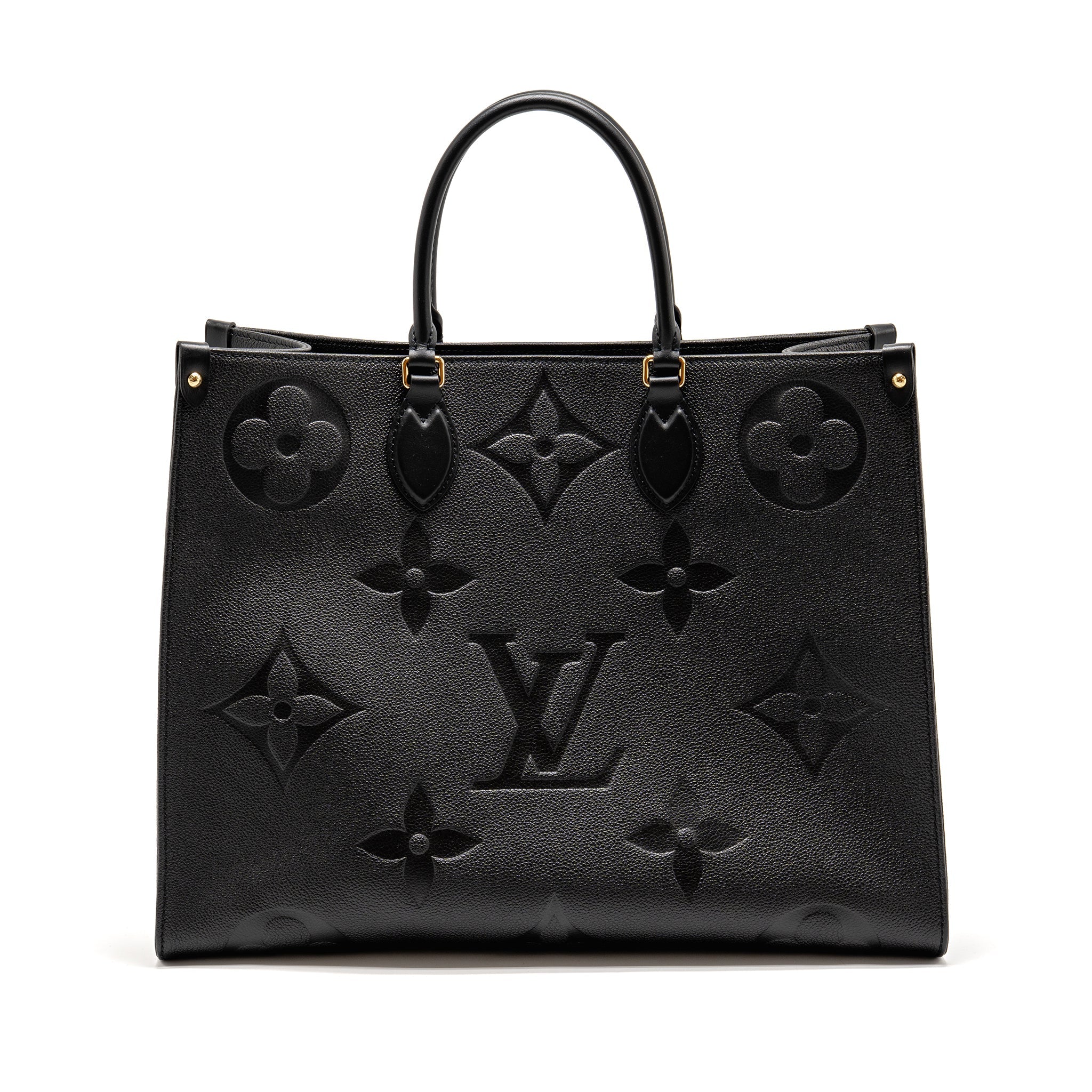 AAA Replica Louis Vuitton LV ONTHEGO GM MONOGRAM EMPREINTE LEATHER BLACK GHW
