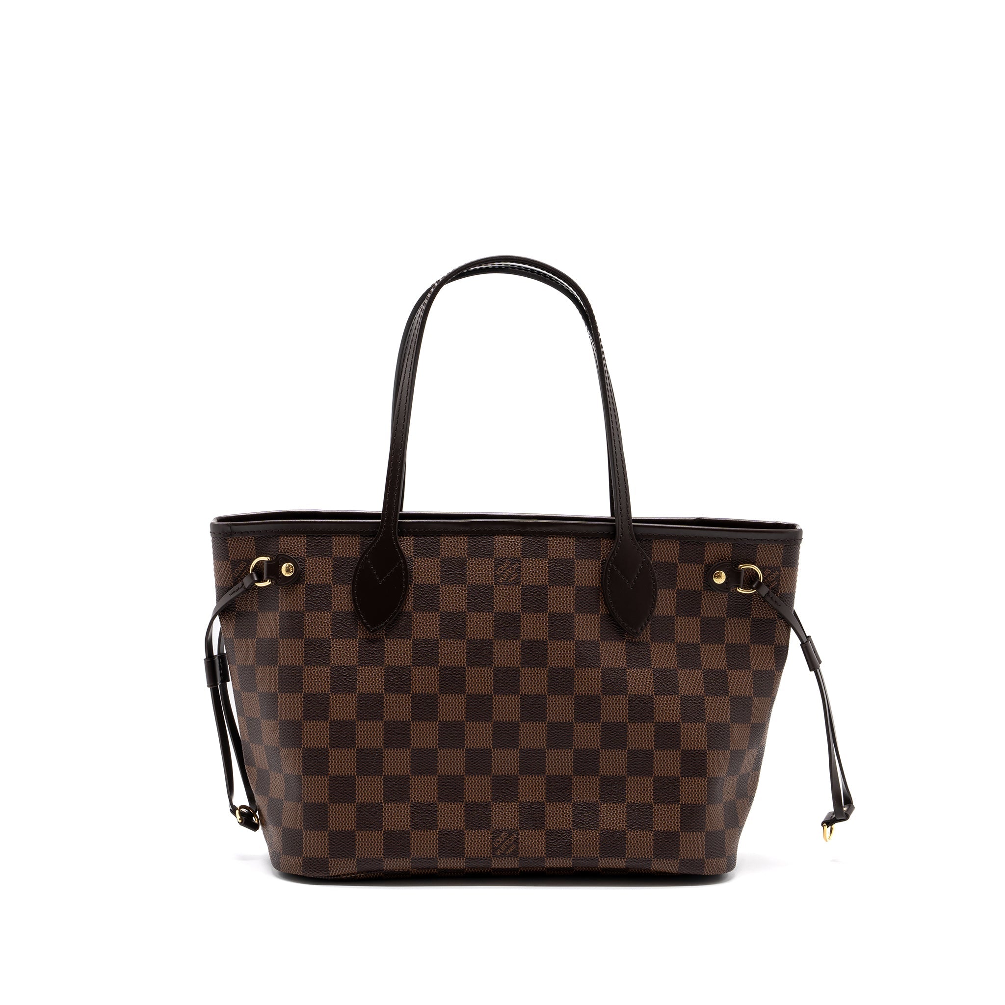 AAA Replica Louis Vuitton LV NEVERFULL PM DAMIER EBENE CANVAS GHW (NEW VERSION)