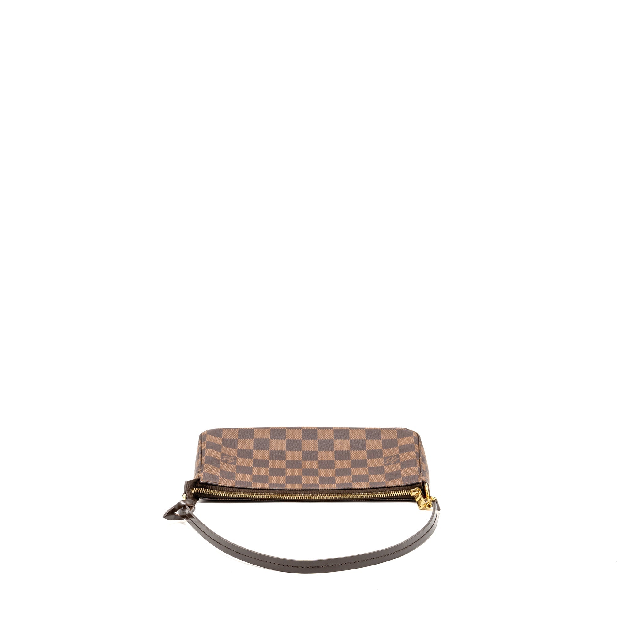 AAA Replica Louis Vuitton LV POCHETTE ACCESSOIRES DAMIER EBENE CANVAS GHW