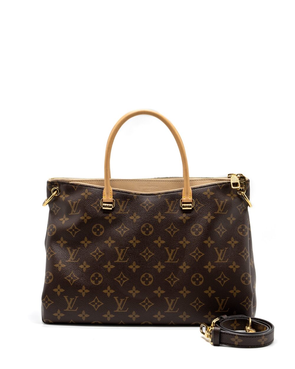AAA Replica Louis Vuitton LV PALLAS DUNE TOTE BAG MONOGRAM CANVAS / BEIGE GHW