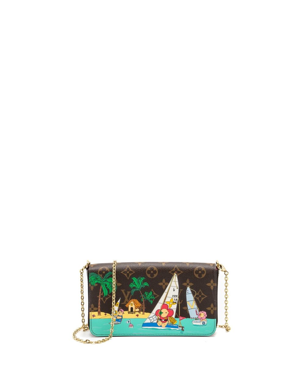 AAA Replica Louis Vuitton LV FELICIE CHRISTMAS LIMITED PRINT MONOGRAM CANVAS MULTICOLOUR GHW