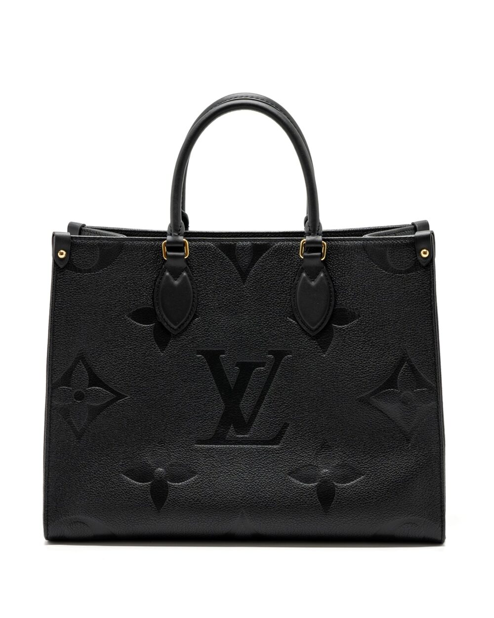 AAA Replica Louis Vuitton LV ONTHEGO MM MONOGRAM EMPRENITE BLACK GHW (NEW VERSION)