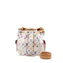 AAA Replica Louis Vuitton LV VINTAGE PETIT NOE SHOULDER BAG MULTICOLOUR MONOGRAM CANVAS WHITE GHW