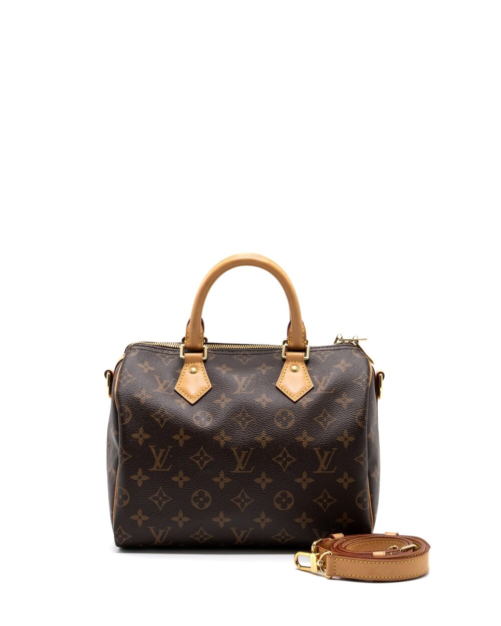 AAA Replica Louis Vuitton LV SPEEDY BANDOULIERE 25 MONOGRAM CANVAS GHW