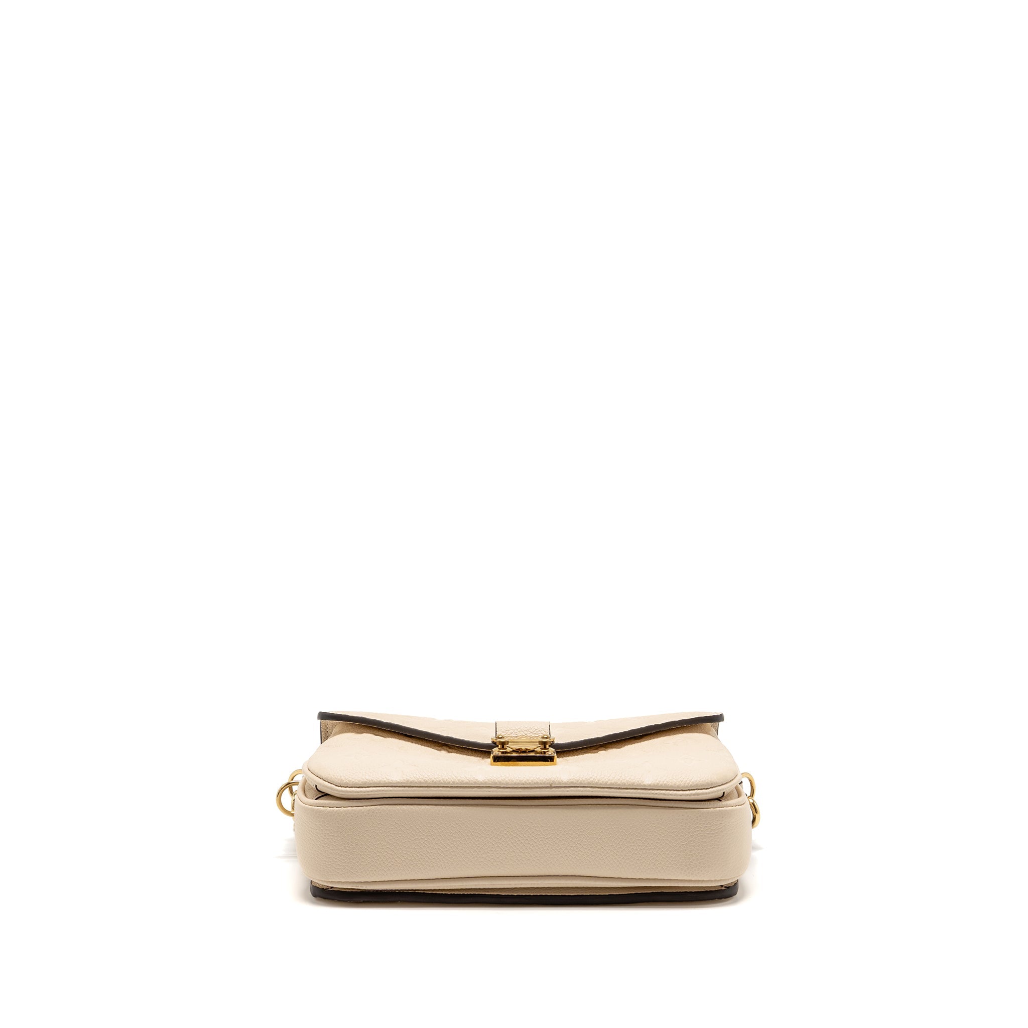 AAA Replica Louis Vuitton LV POCHETTE MÉTIS EAST WEST MONOGRAM EMPREINTE LEATHER CREAM GHW