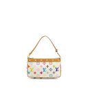 AAA Replica Louis Vuitton LV POCHETTE ACCESSORIES CANVAS WHITE MULTICOLOUR GHW