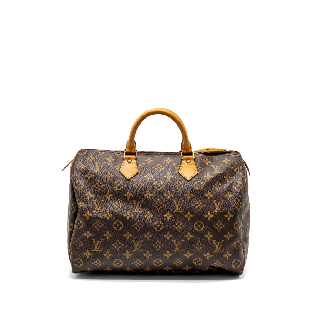 AAA Replica Louis Vuitton LV SPEEDY 35 MONOGRAM CANVAS GHW