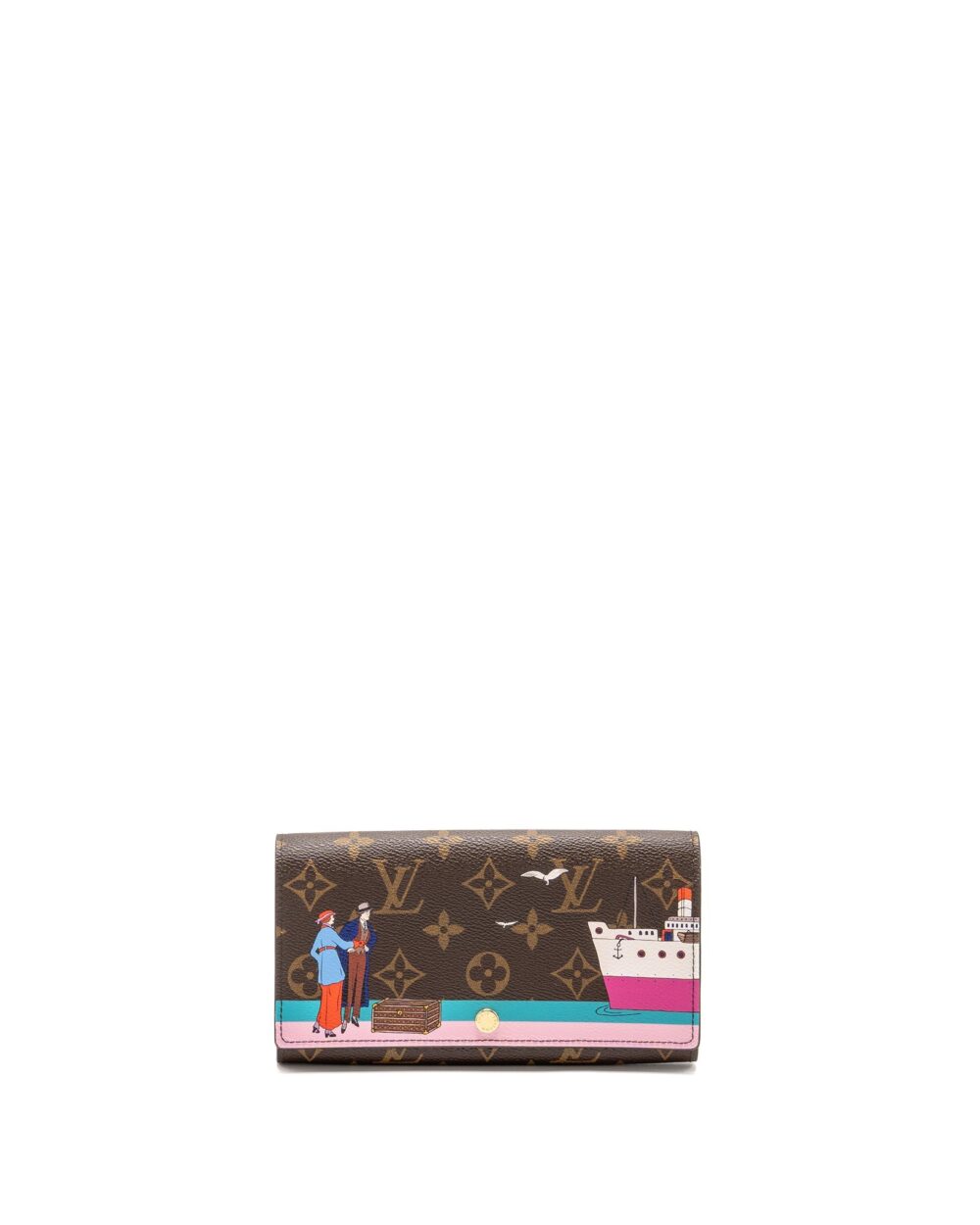 AAA Replica Louis Vuitton LV SARAH WALLET 2016 CHRISTMAS LIMITED EDITION MONOGRAM CANVAS ROSE BALLERINE GHW