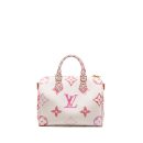 AAA Replica Louis Vuitton LV BY THE POOL SPEEDY BANDOULIERE 25 GIANT MONOGRAM CANVAS PINK/WHITE GHW