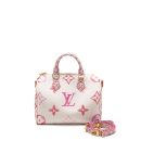 AAA Replica Louis Vuitton LV BY THE POOL SPEEDY BANDOULIERE 25 GIANT MONOGRAM CANVAS PINK/WHITE GHW