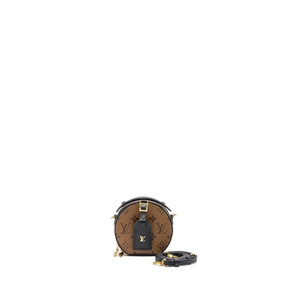 AAA Replica Louis Vuitton LV MINI BOÎTE CHAPEAU CANVAS MONOGRAM REVERSE GHW