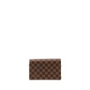 AAA Replica Louis Vuitton LV VAVIN CHAIN WALLET DAMIER EBENE CANVAS GHW