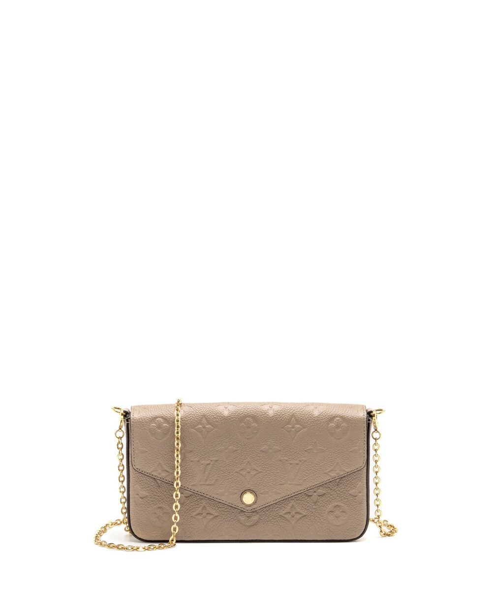 AAA Replica Louis Vuitton LV FELICIE POCHETTE MONOGRAM EMPREINTE TOURTERELLE GHW