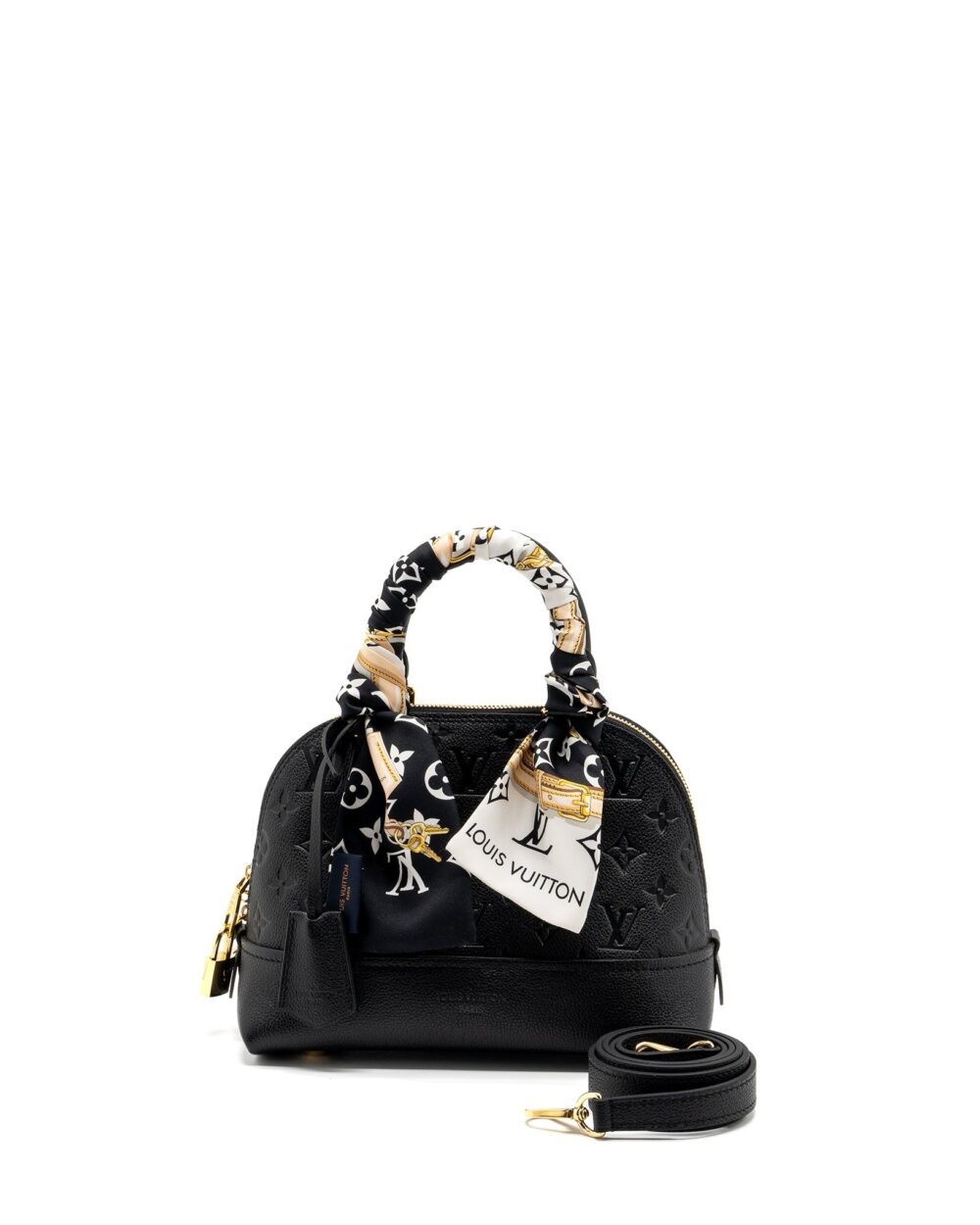 AAA Replica Louis Vuitton LV NEO ALMA BB MONOGRAM EMPREINTE LEATHER BLACK GHW(NEW VERSION)