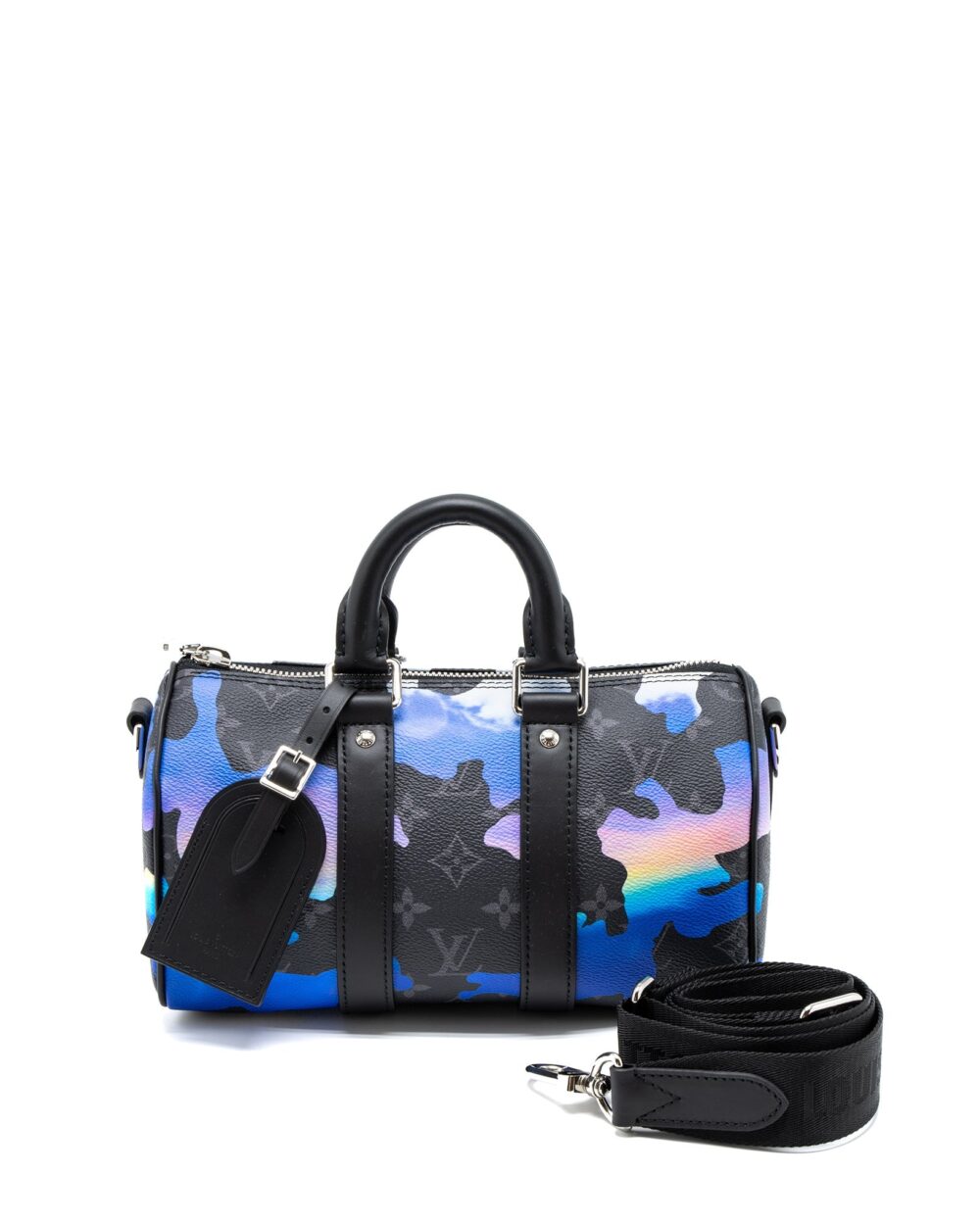 AAA Replica Louis Vuitton LV KEEPALL BANDOULIERE 25 SUNRISE MONOGRAM CANVAS SHW (NEW VERSION)