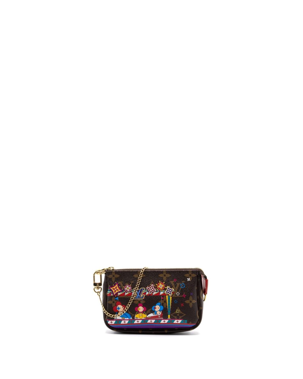 AAA Replica Louis Vuitton LV MINI POCHETTE ACCESSORIES 2020 CHRISTMAS MONOGRAM CANVAS GHW