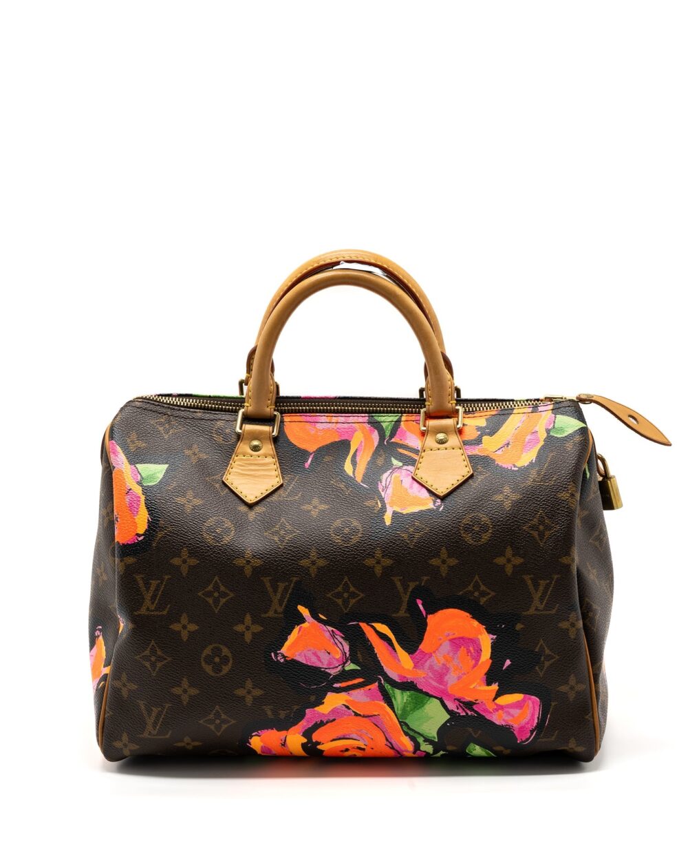 AAA Replica Louis Vuitton LV SPEEDY 30 LIMITED FLOWER PRINT MONOGRAM CANVAS GHW
