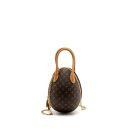 AAA Replica Louis Vuitton LV EGG BAG MONOGRAM CANVAS/LEATHER BROWN/BLACK GHW
