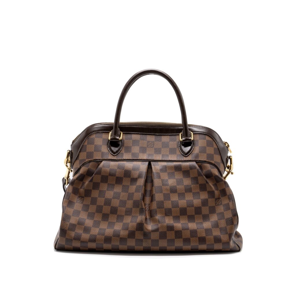 AAA Replica Louis Vuitton LV TREVI GM HANDBAG DAMIER EBENE GHW