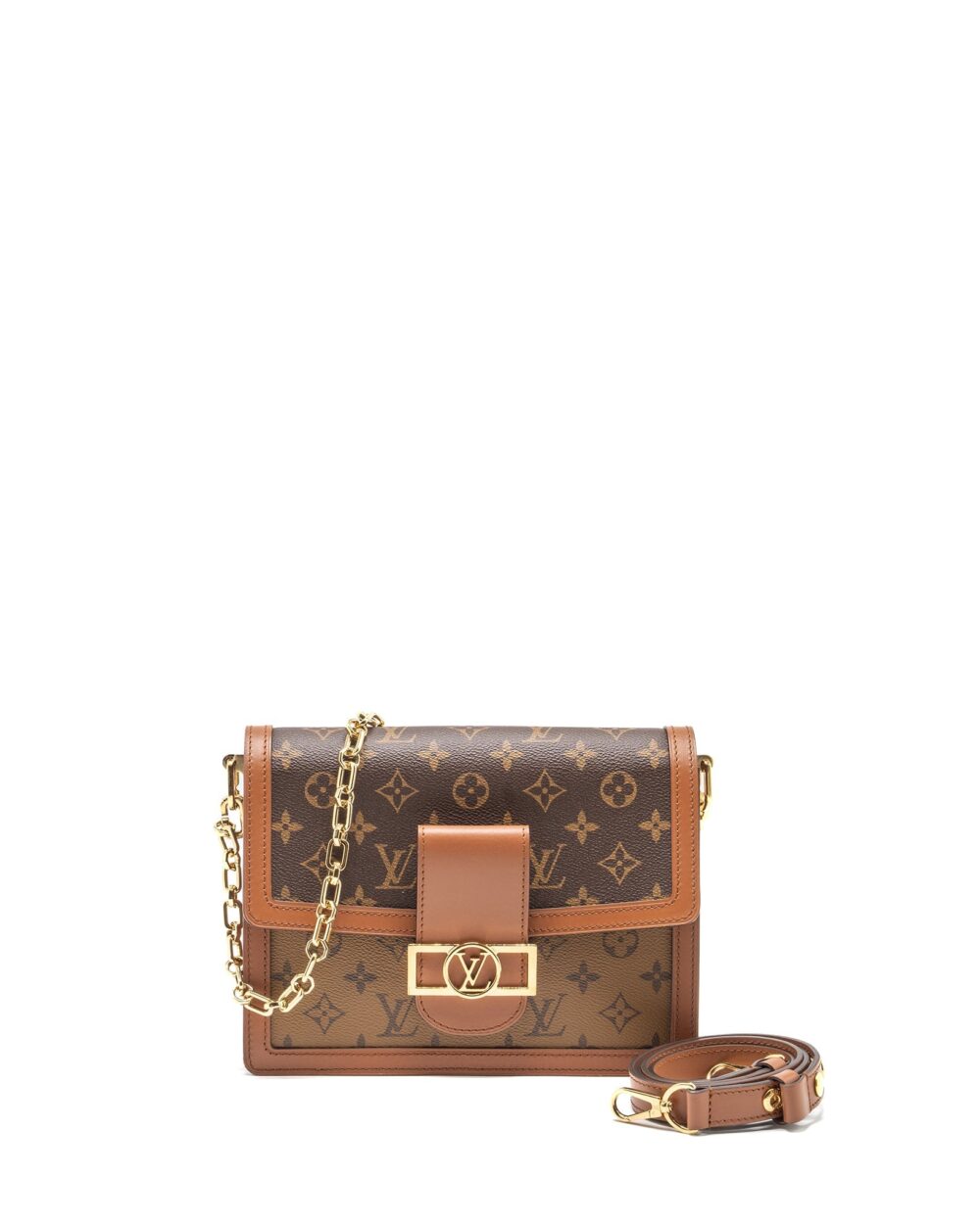 AAA Replica Louis Vuitton LV DAUPHINE MM MONOGRAM CANVAS GHW