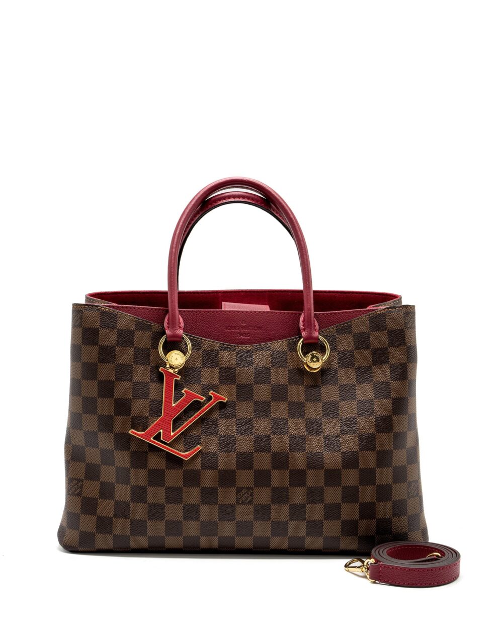 AAA Replica Louis Vuitton LV TOP HANDLE CROSSBODY BAG DAMIER EBENE GHW