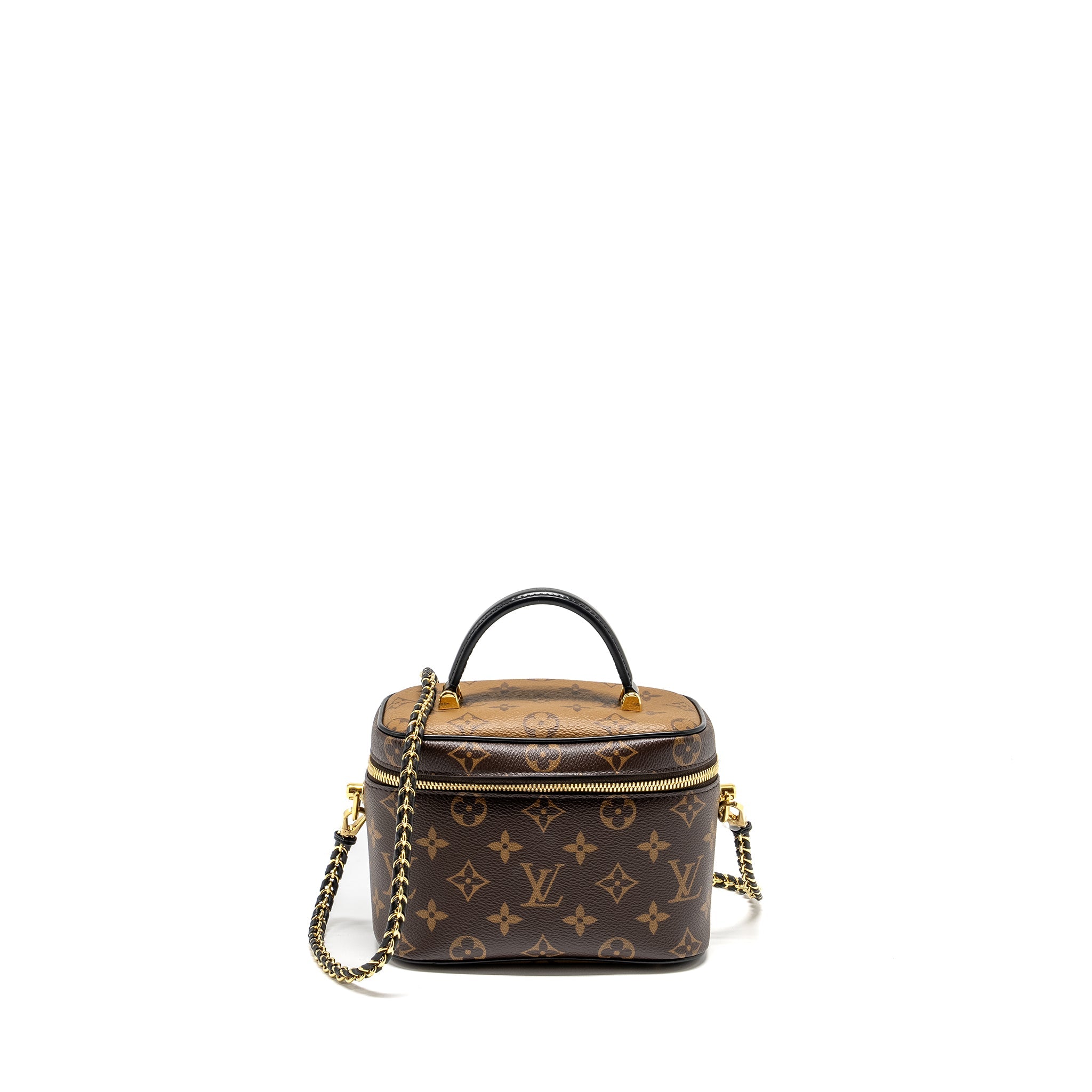 AAA Replica Louis Vuitton LV VANITY CASE PM MONOGRAM REVERSE CANVAS GHW