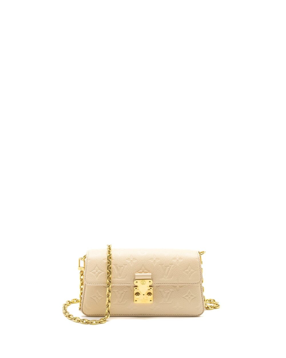 AAA Replica Louis Vuitton LV WALLET ON CHAIN MÉTIS MONOGRAM EMPREINTE CREAM GHW