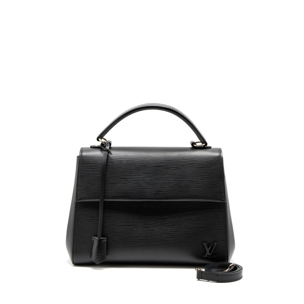 AAA Replica Louis Vuitton LV CLUNY MM EPI BLACK SHW