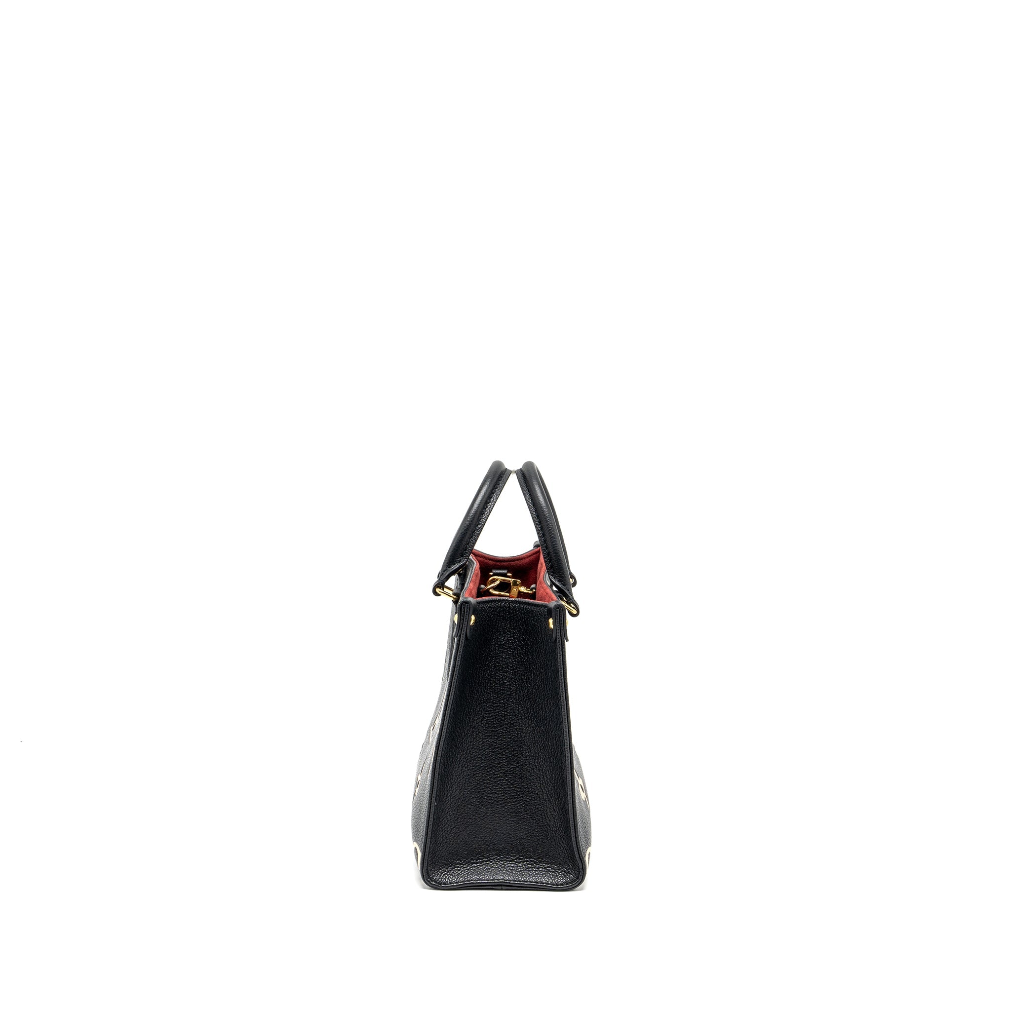 AAA Replica Louis Vuitton LV ONTHEGO PM BICOLOUR MONOGRAM EMPREINTE BLACK/BEIGE GHW