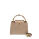 AAA Replica Louis Vuitton LV CAPUCINES PM CALFSKIN GREY GHW