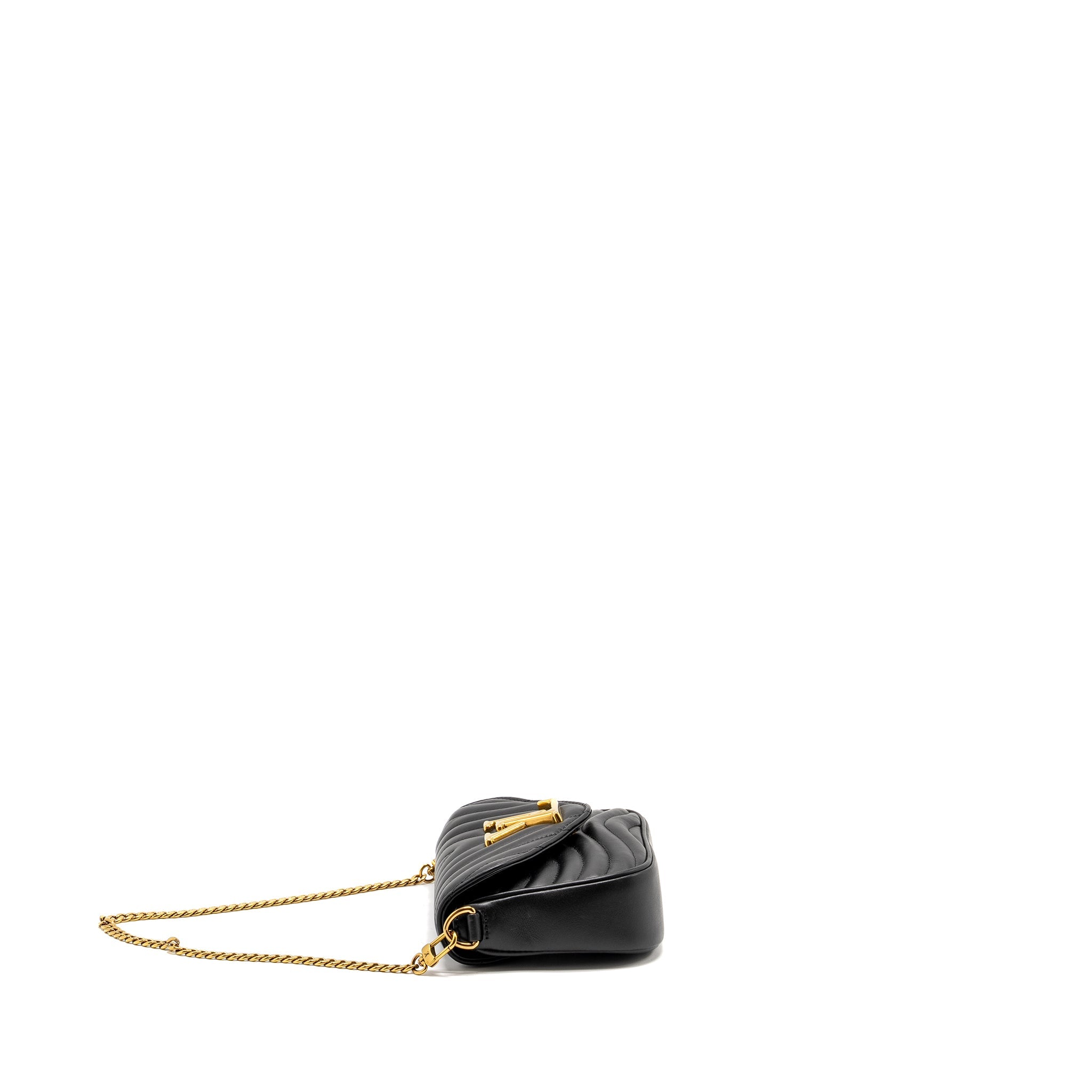 AAA Replica Louis Vuitton LV NEW WAVE MULTI POCHETTE CALFSKIN BLACK GHW