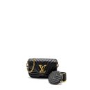 AAA Replica Louis Vuitton LV NEW WAVE MULTI POCHETTE CALFSKIN BLACK GHW