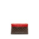 AAA Replica Louis Vuitton LV PALLAS CHAIN BAG MONOGRAM CANVAS/LEATHER RED GHW