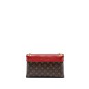 AAA Replica Louis Vuitton LV PALLAS CHAIN BAG MONOGRAM CANVAS / CALFSKIN RED GHW