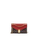 AAA Replica Louis Vuitton LV PALLAS CHAIN BAG MONOGRAM CANVAS / CALFSKIN RED GHW